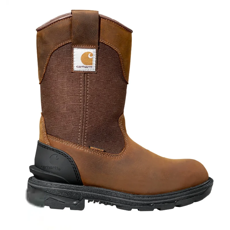 Carhartt Women's Ironwood 11"" Alloy Toe WP Wellington Boot -Brown- FT1502-W