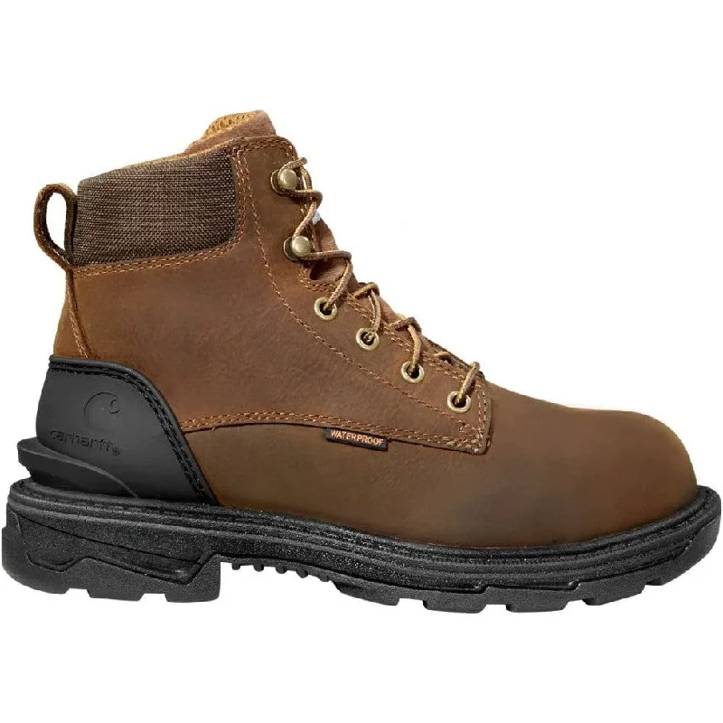 Carhartt Women's Ironwood 6"" Waterproof Work Boot -Brown- FT6002-W