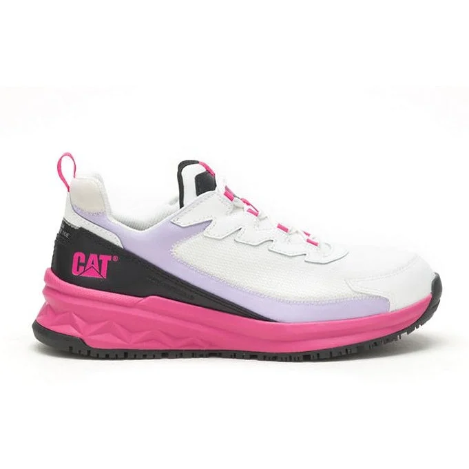 CAT Women's Streamline Runner CCT Original Work Shoe - White/Black - P91498