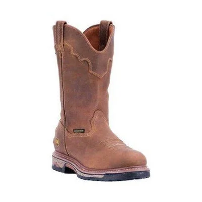 Dan Post Men's 11"" Saddle Water Proof Steel Toe Tan, DP69512