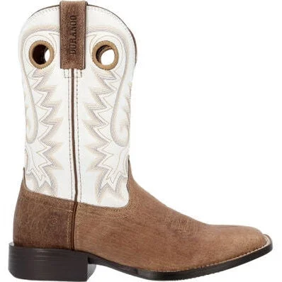 Durango Men's Westward Tan White 11"" ST Work Boot -Brown- DDB0398