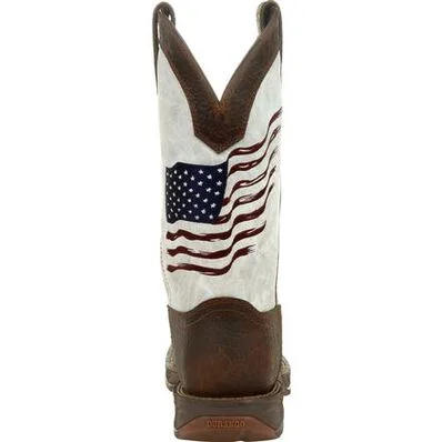 DURANGO REBEL DISTRESSED FLAG EMBROIDERY WESTERN BOOT STYLE DDB0312