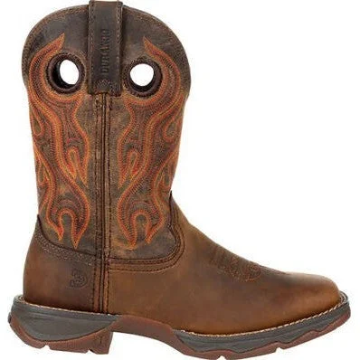 Durango Women's Lady Rebel 10"" Soft Toe Western Classic Boot- Brown- DRD0395