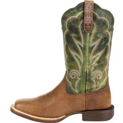 Durango Women's Lady Rebel Pro 12"" Soft Toe Western Classic Boot- Green- DRD0378