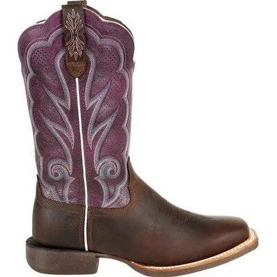 Durango Women's Lady Rebel 12"" Soft Toe Western Classic Boot- Brown- DRD0377