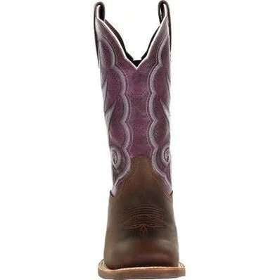 Durango Women's Lady Rebel 12"" Soft Toe Western Classic Boot- Brown- DRD0377