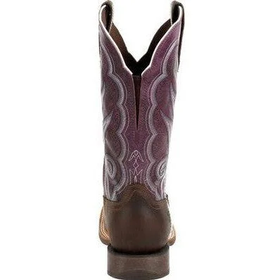 Durango Women's Lady Rebel 12"" Soft Toe Western Classic Boot- Brown- DRD0377