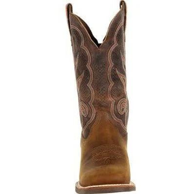 Durango Women's Lady Rebel Pro 12"" Soft Toe Western Classic Boot- Cognac- DRD0376