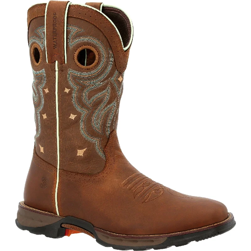 Durango Women's Maverick 10"" Soft Toe WP Western Work Boot - DRD0417