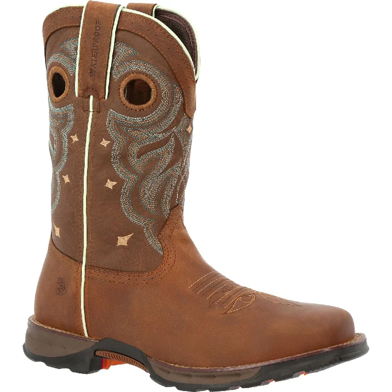 Durango Women's Maverick 10"" Steel Toe WP Western Work Boot - DRD0416