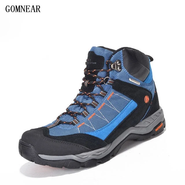 GOMNEAR Men Women 100% Waterproof Hiking Shoes Antiskid Desert Jungle Trekking Shoes Hunting Male Climbing Hiking Boots Outdoor