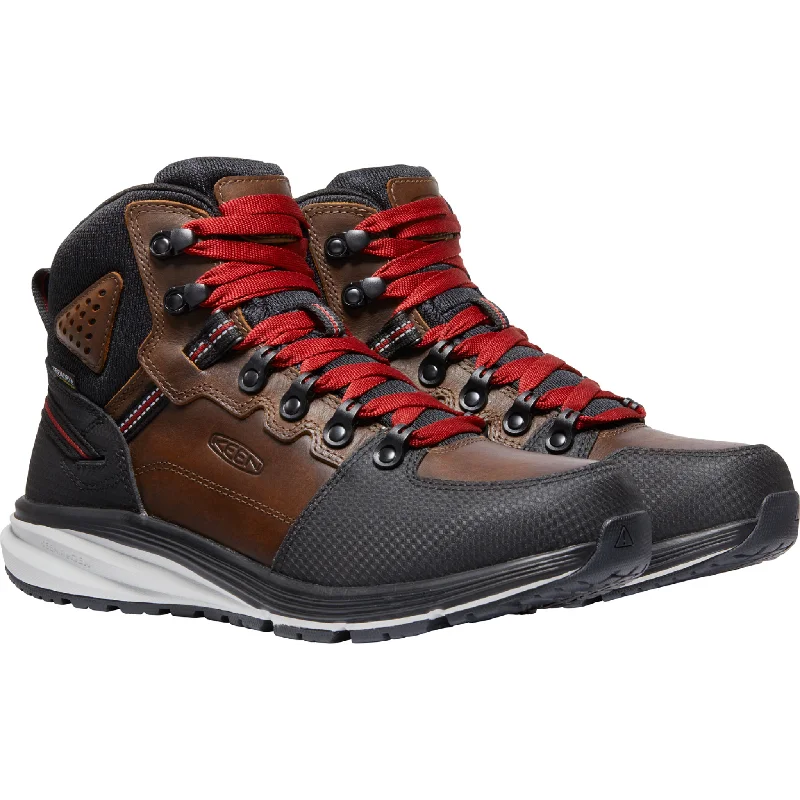 KEEN Utility Men's Red Hook Mid Soft Toe WP Work Boot Tobacco- 1025618