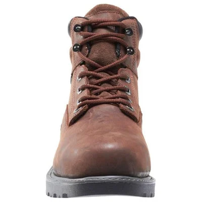 Men Wolverine Floorhand 6"" Boot Non Steel W10643 Leather Dark Brown