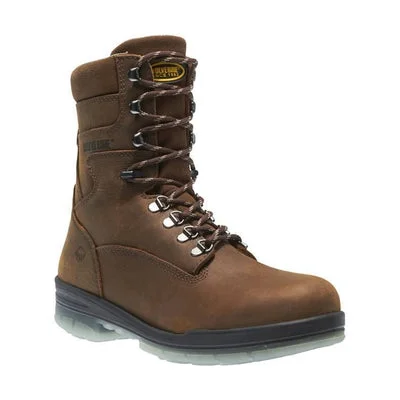 Men's Wolverine W03295 8 inch Durashock ST Brown leather waterproof Work Boots