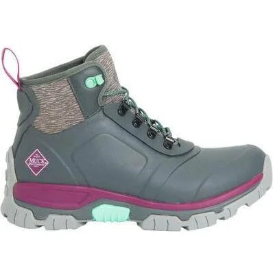 Muck Women's Apex Lace Up WP Outdoor Boot - Grey - AXWL-101