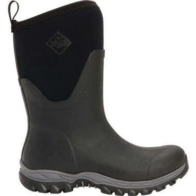 Muck Women's Arctic Sport II 12"" Soft Toe WP Work Boot -Black- AS2M000