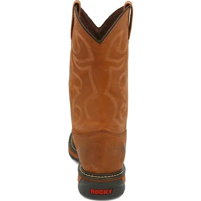 Rocky 2733 Original Ride Pull-On Waterproof Western Style Pull On Work Boots