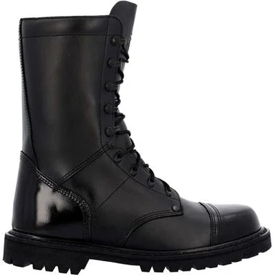 Rocky Women's Lace Up 10"" Slip Resist Military Jump Boot -Black- RKC157