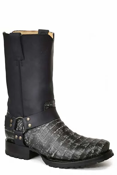 ROPER MENS CAIMAN HARNESS BIKER BOOTS STYLE 09-020-7801-8268