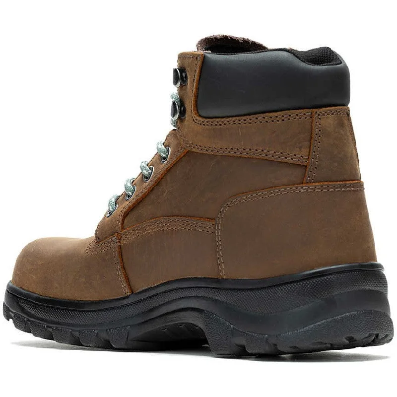 Wolverine Women's Carlsbad 6"" Soft Toe WP Work Boot- Brown- W240003