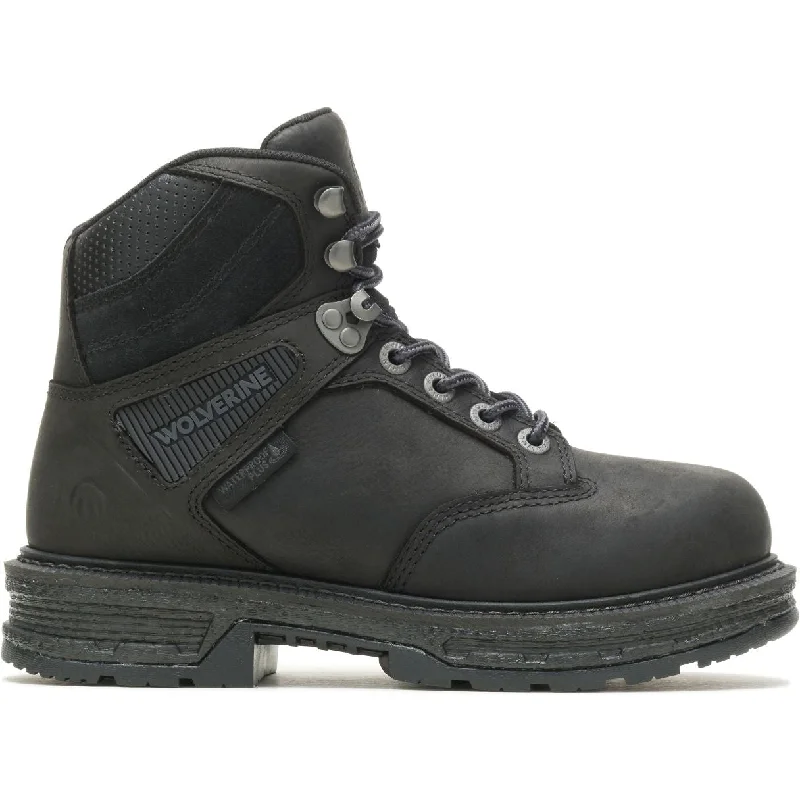 Wolverine Women's Hellcat UltraSpring ST 6"" WP Work Boot - Black - W210106