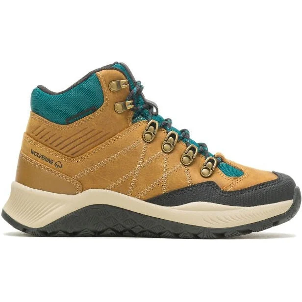 Wolverine Women's Luton Mid WP Outdoor Hiker Boot -Gold- W880386