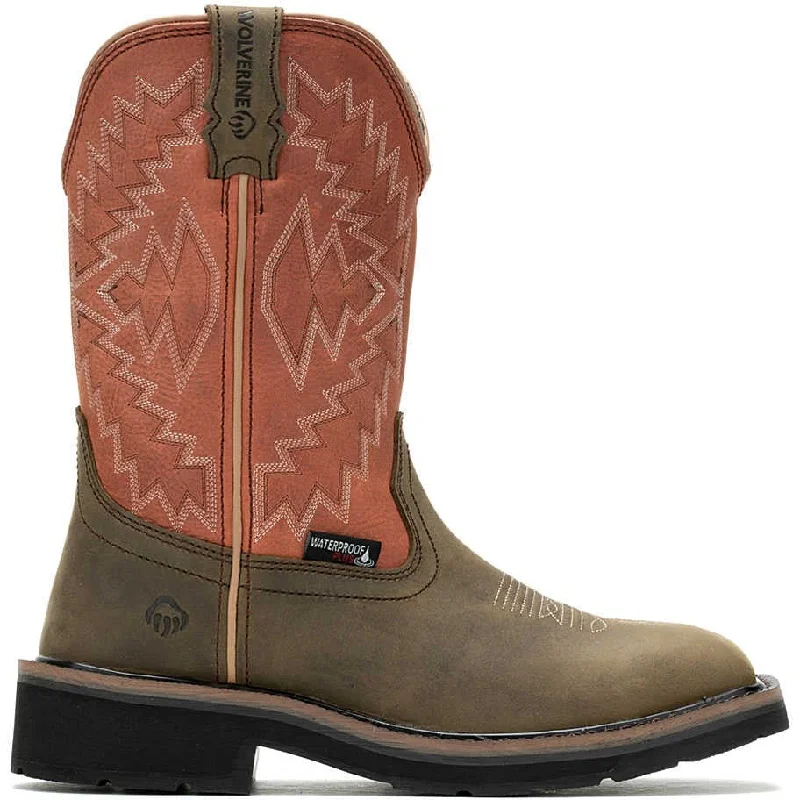 Wolverine Women's Rancher Arrow Steel Toe WP Western Work Boot- Rose- W241052