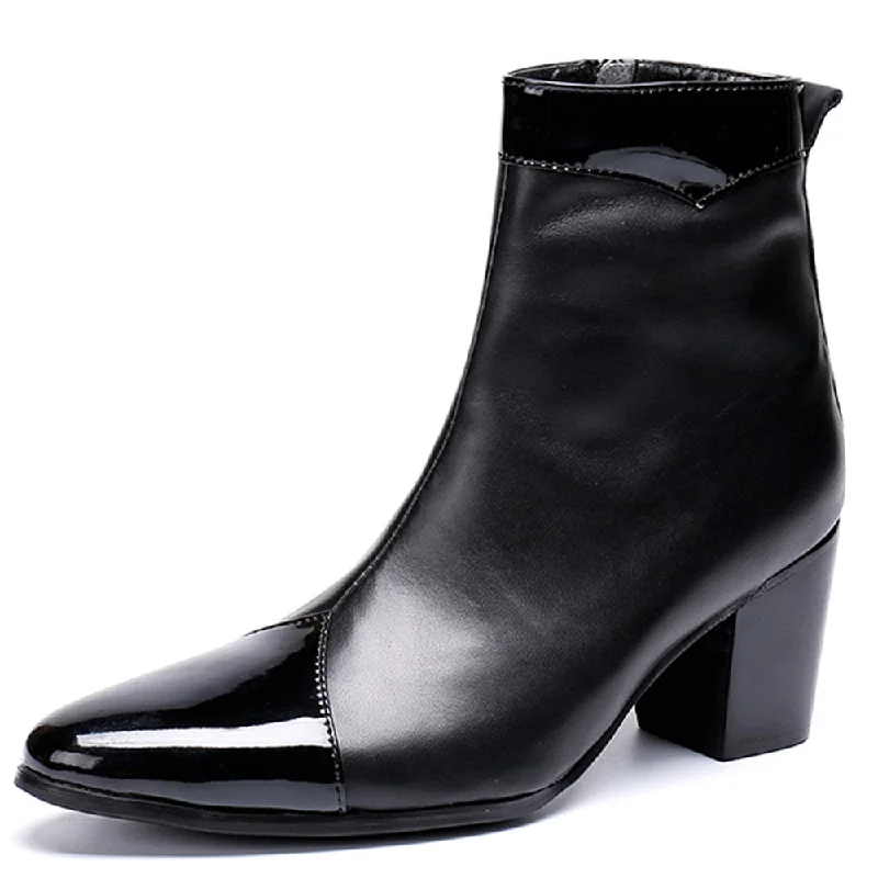 Pointed Zip Mens Boots