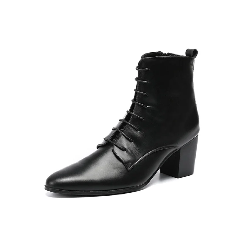 High Top Men Boots Lace up