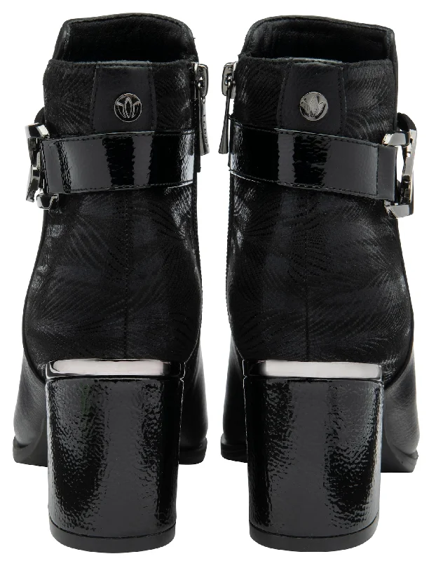 Lotus Adelaide Ladies Black Side Zip Ankle Boots