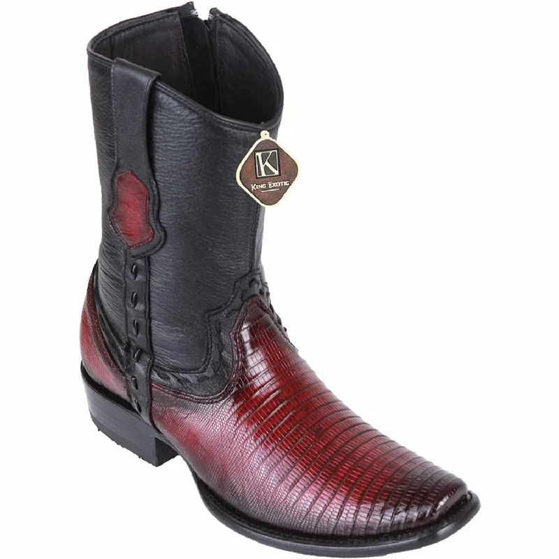 Men's King Exotic Original Lizard Skin Dubai Style Short Boot 479B0743