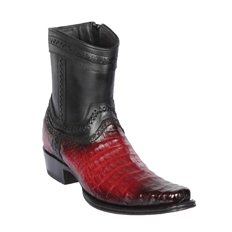 Men's Los Altos Caiman Belly European Toe Short Boot 76B8243