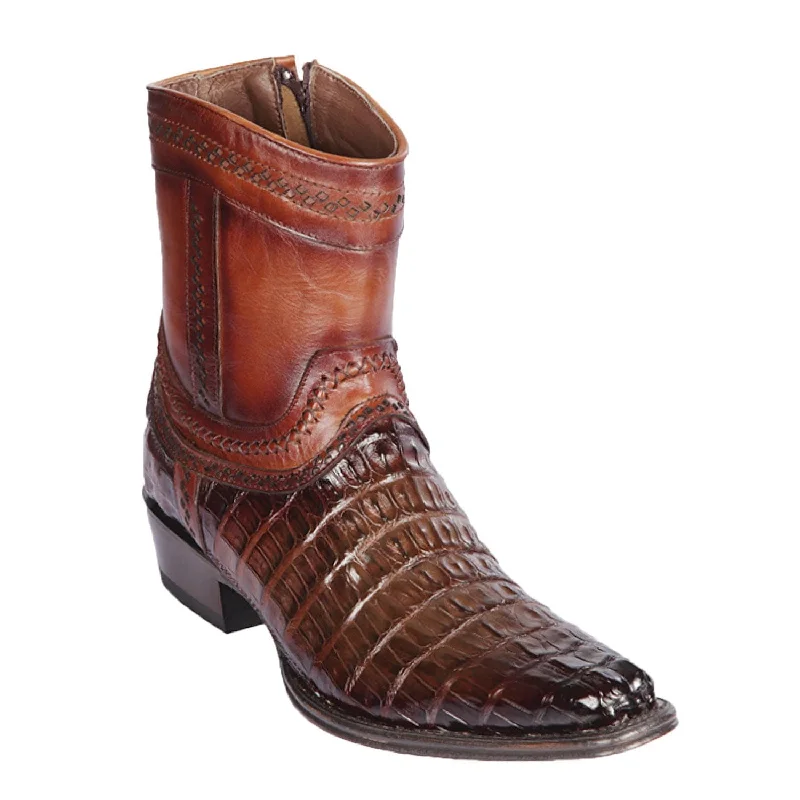 Men's Los Altos Caiman Tail European Toe Short Boot 76B0116