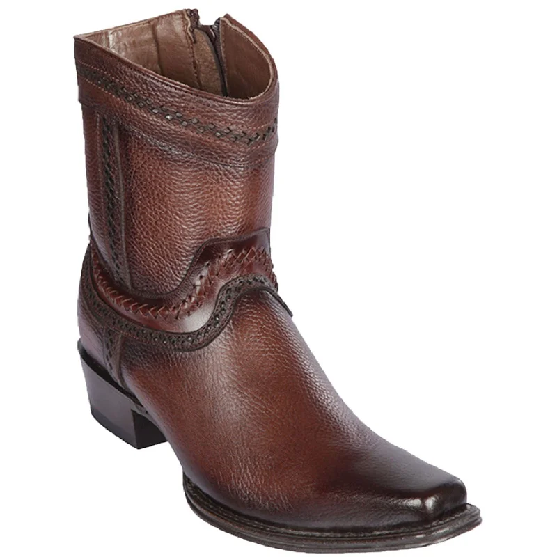 Men's Los Altos Genuine Leather European Toe Short Boot 76B2716