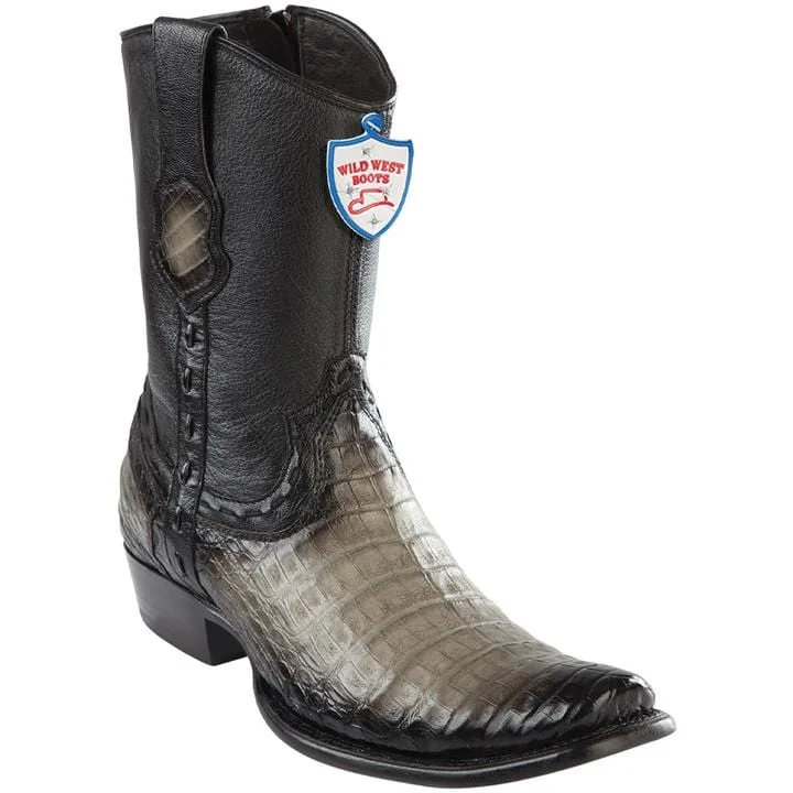 Men's Wild West Caiman Belly Dubai Toe Short Boot 279B8238