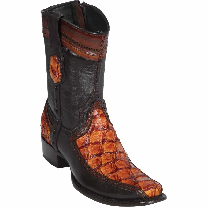 Men's Wild West Monster Fish with Deer Dubai Toe Short Boot 279BF1003