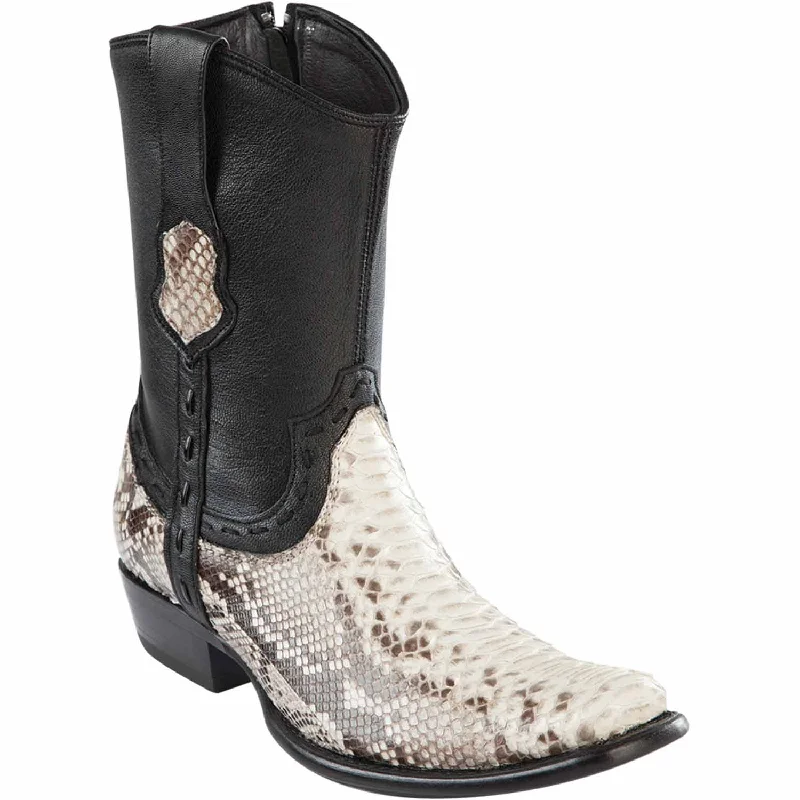 Men's Wild West Python Skin Dubai Toe Short Boot 279B5749