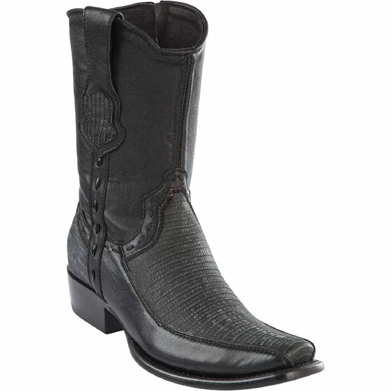 Men's Wild West Teju Lizard with Deer Dubai Toe Short Boot 279BF0774