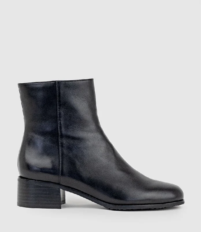 WESTON40 Ankle Boot with Zip in Black