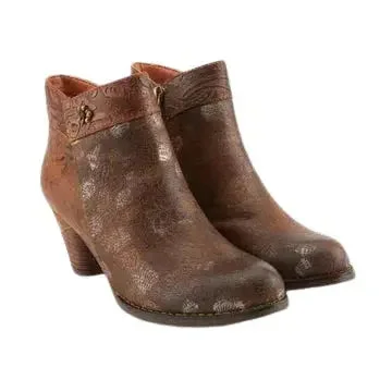 L'ARTISTE BESTLOVE BOOTS - BROWN MULTI LEATHER COMBO