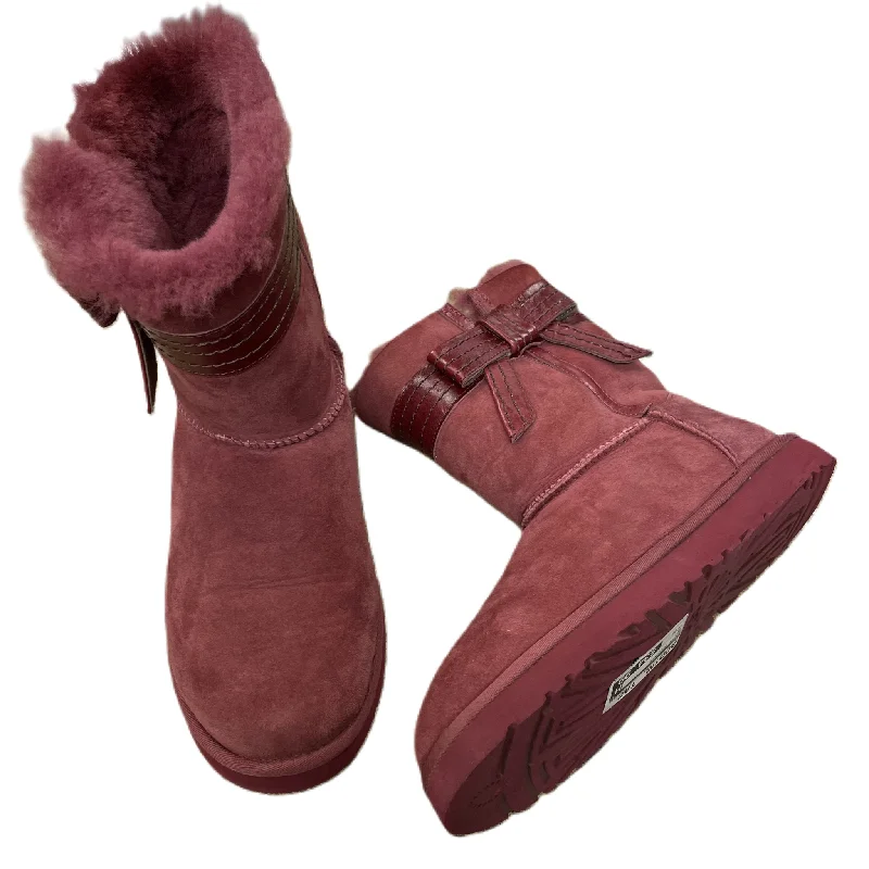 Boots Designer By Ugg In Red, Size: 10