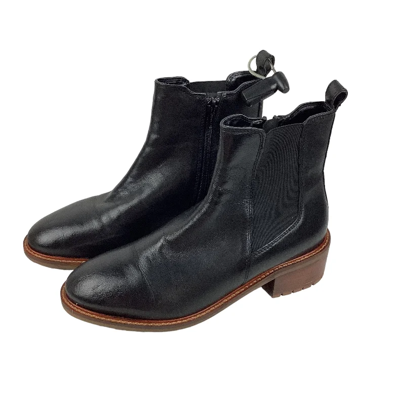 Boots Leather By Joie In Black, Size: 8