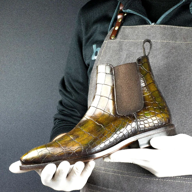 Cairo Patina Chelsea Boots