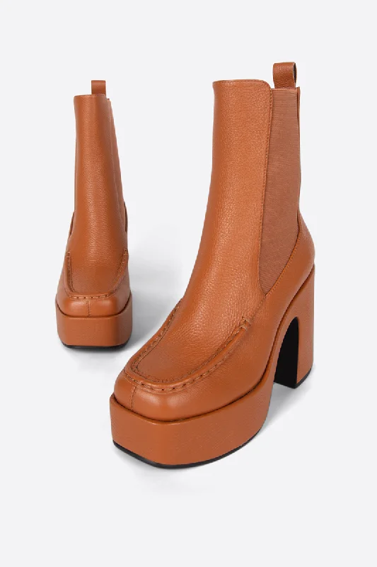 Celeste Leather Platform Chelsea Boot