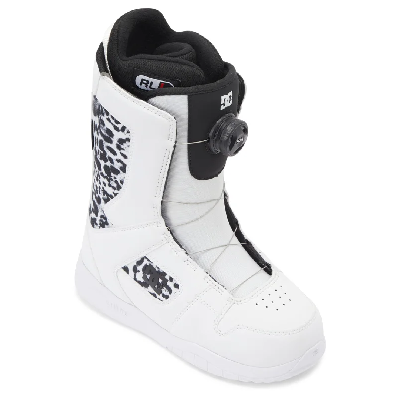 DC WOMENS PHASE 2024 SNOWBOARD BOOTS WHITE/BLACK/PRINT