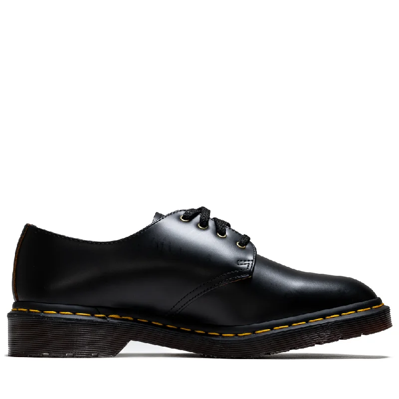 Dr. Martens Smith Leather Dress Shoes - Black Vintage Smooth