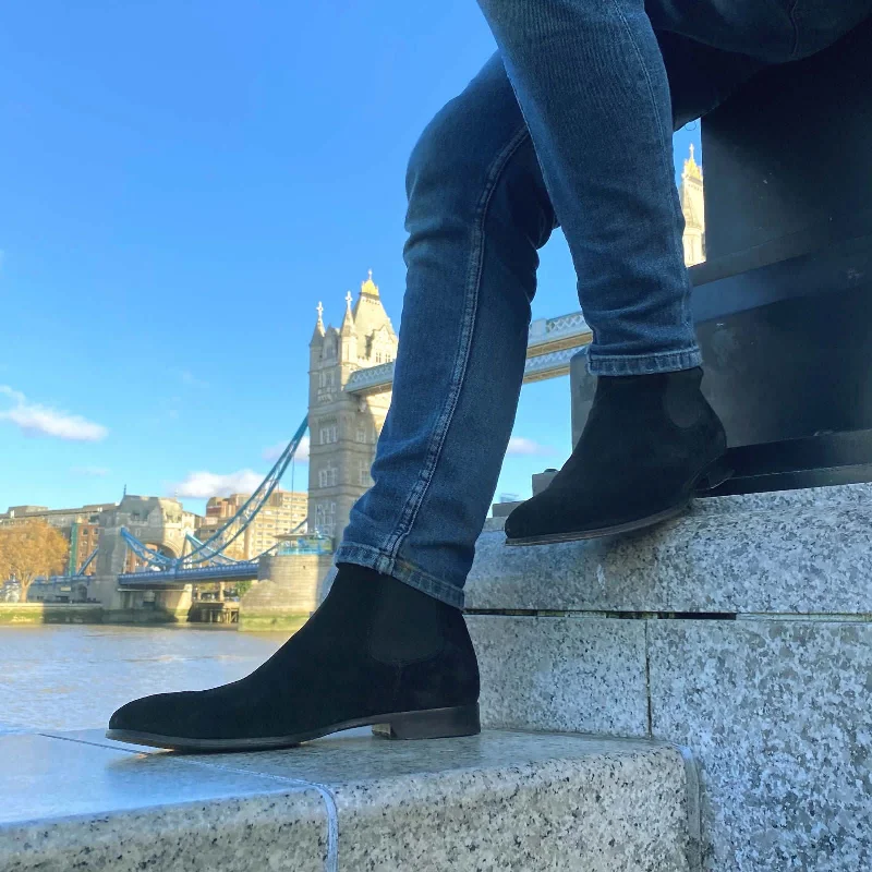 Eastwood Chelsea Boot Black Suede