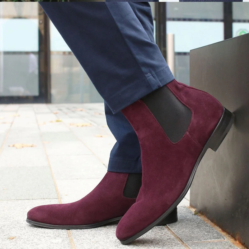 Eastwood Chelsea Boot Burgundy Suede