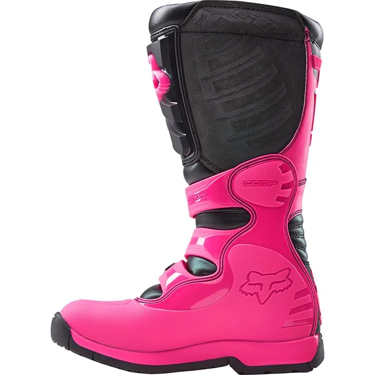 FOX WOMENS COMP 5 BOOTS BLACK/PINK