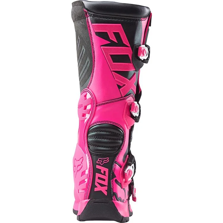 FOX WOMENS COMP 5 BOOTS BLACK/PINK